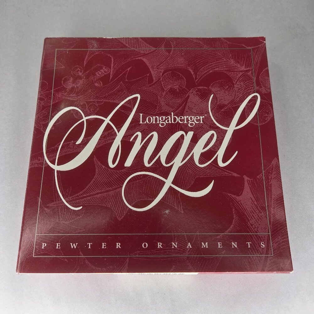 NWT Longaberger Pewter Angel Christmas Ornaments